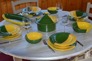Collection Kerouan jaune/vert